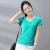 Import 2021 Woman Summer Cotton T-shirt Deep V Neck Plain Short Sleeve Sexy Summer Cotton T-shirt from China