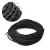Import 2*0.75 Black Twisted Cloth Covered Wire Antique Industrial Fabric Electrical Cord Cable Vintage Style Lamp Cord from China