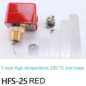 220V &quot; HFS-25 1 inch  High quality   liquid water high temperature resistance  250  paddle flow switch