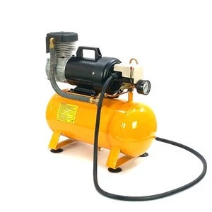 24V High Efficiency Weatherproof Long Duty Cycle DC Oil Free Professional Mobile Air Compressor Machine with 12 liter tank