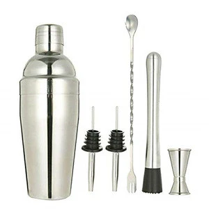 25 oz Stainless Steel Drink Mixing Set  Shaker for Home Bar Cocktail Shaker Set