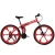 Import 26-inch Foldable Aluminum Alloy Frame Road Bicycle Mountain Bike Magnesium Alloy Integrated 6 Spoke Wheels 21 Speeds from China