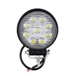27W Car LED Work Light Round Work Lights Flood Spot Beam Lamp Off Road Boat Fog Fishing Light