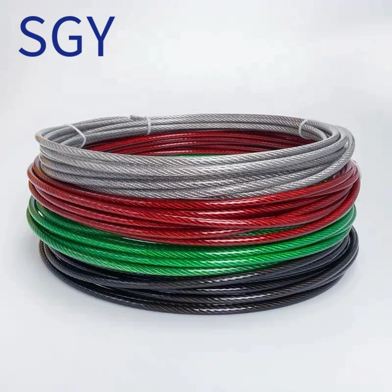 304 plastic coated stainless steel wire rope