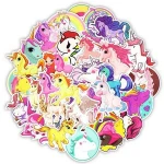 30pcs 3d floor graffiti pvc cartoon Waterproof unicorn motorcycle car skateboard laptop sticker