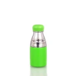 350ml double wall stainless steel slender thermal water bottle with a removable plastic part