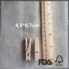 35mm natural wooden clip wooden clothes pin wooden peg engraved logo is welcome