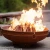 Import 36 inch Garden Metal Sphere Fire bowl Steel Fire Pit Bowl from China