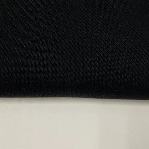 360 gsm 60"/62" Black Cotton Spandex Twill Knitted Fabric