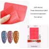 3D Soft Silicone printing Nail Art Carving Mold Sculpture Stamping Stencils Reliefs Nail Stamper Plate Template Manicure Tools