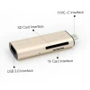 3in1 USB 3.1 Type C Micro USB TF SD MS Card Reader OTG Adapter For Tablet