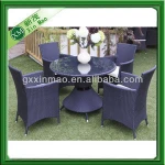 4 seater garden dining table wicker rattan furniture