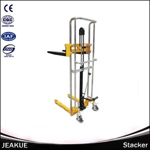 400kg Mini Capacity Pedal Hydraulic Lift Manual Pallet Jack Stacker Reclaimer