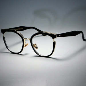 45376 Women Cat Eye Glasses Frames Optical EyeGlasses Fashion Metal Frame Prescription Eyewear Computer Glasses