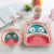 Import 5 Pcs Set Eco-friendly Bamboo Fiber Kids Tableware With Different Animal Shape from China