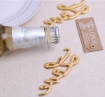 50pcs Metal Lovely Love Letter Bottle Opener Wedding Favors And Gifts Baby Shower Party Supplies Mariage Back Gifts