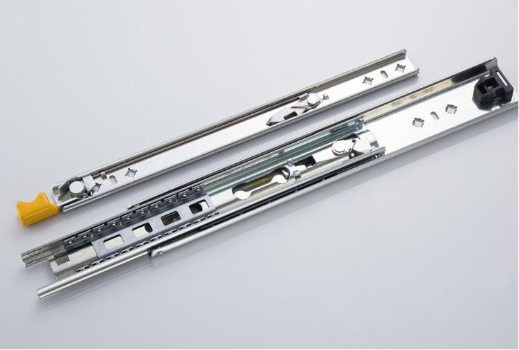53mm 3 Fold Full Extension Heavy Load with Lock Mechanism 250lbs Drawer Slides