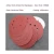 Import 5inch 8 Holes Hook and Loop Self Adhesive Abrasive Paper Red Flocking Sandpaper for Polishing and Sanding from China