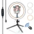 Import 6 8 10 12 Inch tiktok video Live Broadcast LED Ring Light With Tripod Stand Cell Phone Holder from China