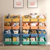 6 boxes Childrens toy storage rack sorting cabinet babys toy shelf storage rack
