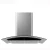 Import 600mm black painted Stainless Steel touch switch island range hood from China