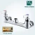 Import 8 Inch Adjustable Center Wall Mount Dual Handle Copper Cartridge Swivel Pantry Sink Brass Kitchen Faucet Taps from China