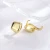 Import 925 Sterling Silver Smooth Square Ear Buckle Ins Style Simplicity Earrings Fashion Jewelry Accessories from China