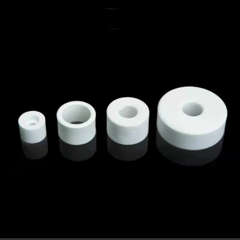 99 alumina ceramic tube industrial insulating porcelain parts ceramic column can be customized