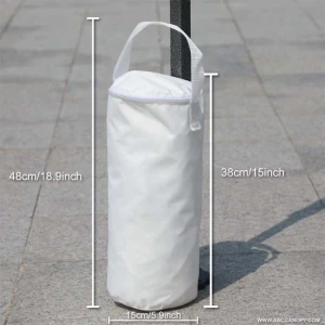 ABCCANOPY Heavy Duty Weights Portable Canopy Sand Bags Single Anchor White