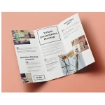 advertising folded flyer/leaflet poster offset printing service