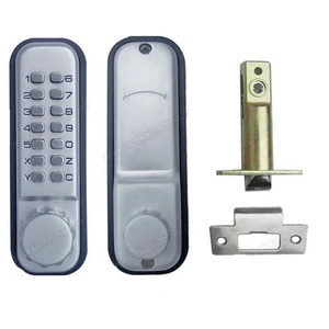 AJF High quality and security Mechanical push button outdoor keypad code door lock
