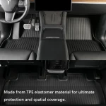 All Weather Model Y Car Floor Mats 3 Piece TPE Injection Mould OEM Fit New Best Foot Mat i For Tesla Accessories