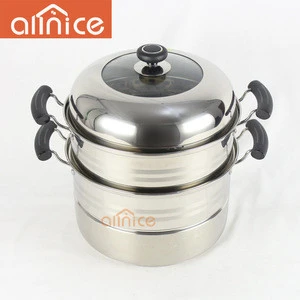Allnice-wholesale Stainless Steel Double Boiler/ Steamer Set from China