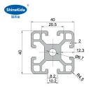 Alu profil 40x40 machine assembly line alloy aluminum extrusion profiles 4080 aluminum t 4040