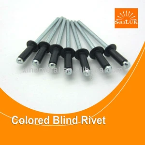 Aluminum steel color blind rivets/black rivets