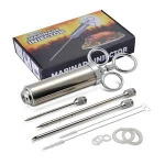 Amazon hot 304 Premium Stainless Steel BBQ Grill Syringe Marinade Meat Injector