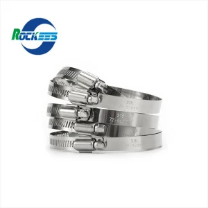 America Style Factory Price 304 201 Stainless Steel Hose Clamp
