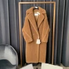 American style women fashion winter wool oversize jacket real sheep shearing fur coat teddy coat
