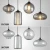 Import American Vintage Smoke Gray Glass Pendant Lights Living Room Nordic Led Hanglamp Loft Industrial Hanging Lamp Decor Luminaire from China
