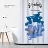animal picture Color Polyester Fabric Thicken Waterproof Mildewproof Bath Curtain Bathroom Screen Partition Curtain Shower curta