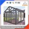 Anodized aluminum profile sunroom glass house for sale