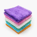 Anti Greasy Bamboo Fiber Hand Washing Dish Cleaning Cloth Wiping Rag Dishcloth
