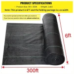 Anti Weed Mat Garden pp woven ground cover weed mat Fabric Weed Barrier Mat