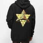 Apparel sewing factories wholesale streetwear graphic black men hoodie custom print
