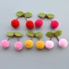 Approx 20mm Cherry Pompom Balls Fur Craft DIY Soft Pom Poms For Children Toys Decoration,Sewing on Garments Accessories