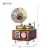 Import Assembled retro gramophone diy metal hand crank rotating music box gift crafts from China