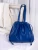 Import Australia designer 2022 women tote bag custom LOGO vegan leather handbag blue ladies hand bags wholesale from China
