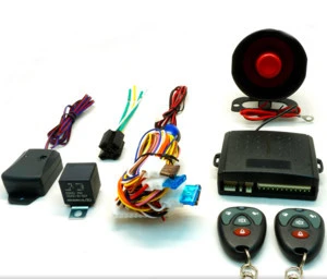 auto quality remotes optional one way car alarm security system with lock unlock ,car finder,truck release etc function