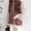 Autumn wear new pure color sleeveless sweater vest loose show thin slit womens waistcoat