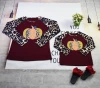 Autumn Winter Mommy and Me Outfits Long Sleeve Pumpkin Print Tops Parent-child Mother Daughter Shirts Clothing